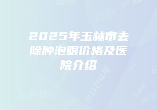 2025年玉林市去除肿泡眼价格及医院介绍