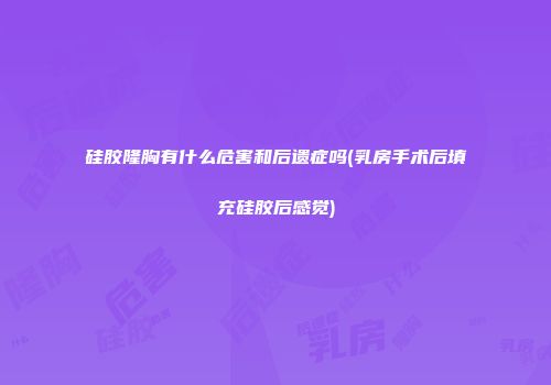 硅胶隆胸有什么危害和后遗症吗(乳房手术后填充硅胶后感觉)