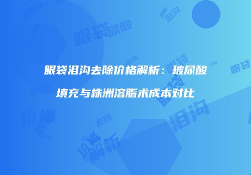 眼袋泪沟去除价格解析：玻尿酸填充与株洲溶脂术成本对比