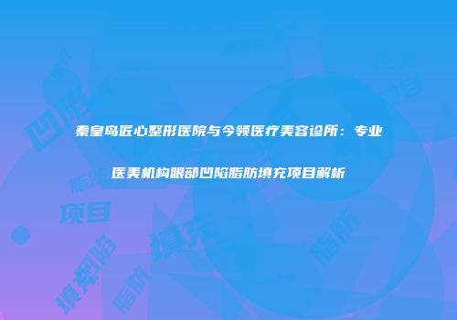 秦皇岛匠心整形医院与今领医疗美容诊所：专业医美机构眼部凹陷脂肪填充项目解析