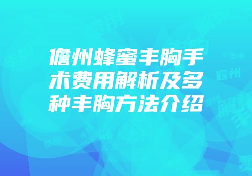 儋州蜂蜜丰胸手术费用解析及多种丰胸方法介绍