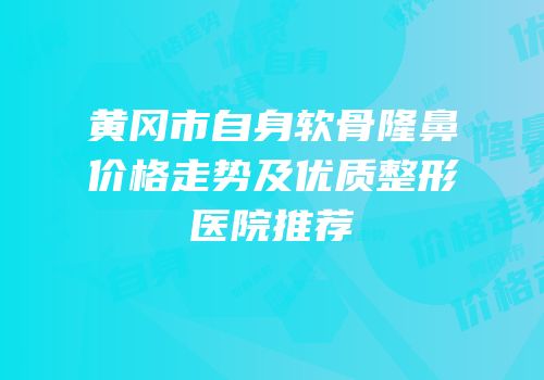 黄冈市自身软骨隆鼻价格走势及优质整形医院推荐
