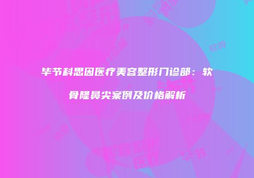 毕节科思因医疗美容整形门诊部：软骨隆鼻尖案例及价格解析