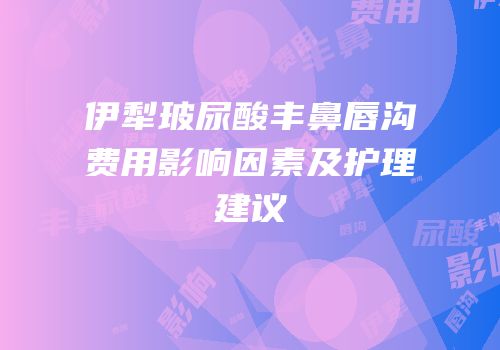 伊犁玻尿酸丰鼻唇沟费用影响因素及护理建议