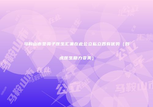 马鞍山市垫鼻子医生汇集在此公立私立各有优势（刘虎医生助力变美）