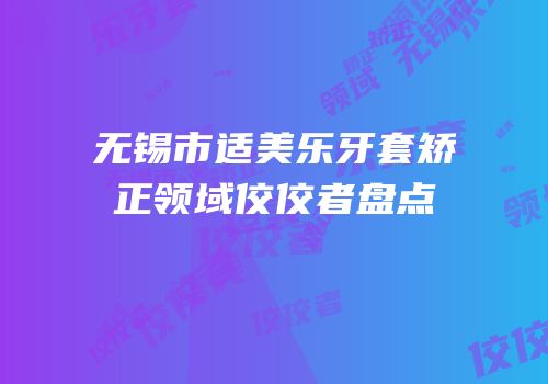 无锡市适美乐牙套矫正领域佼佼者盘点
