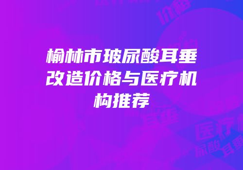 榆林市玻尿酸耳垂改造价格与医疗机构推荐