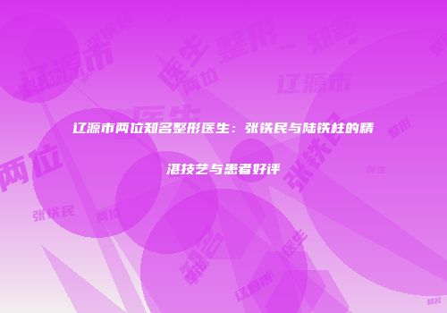 辽源市两位知名整形医生：张铁民与陆铁柱的精湛技艺与患者好评