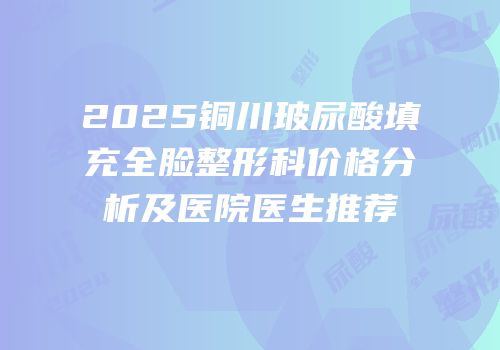 2025铜川玻尿酸填充全脸整形科价格分析及医院医生推荐