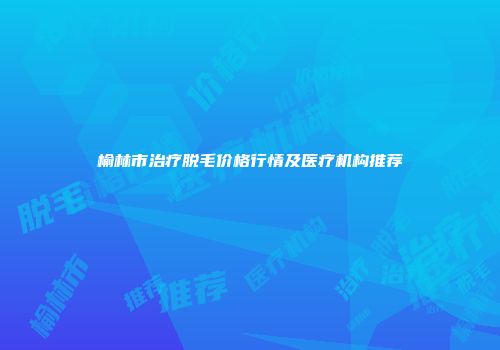 榆林市治疗脱毛价格行情及医疗机构推荐