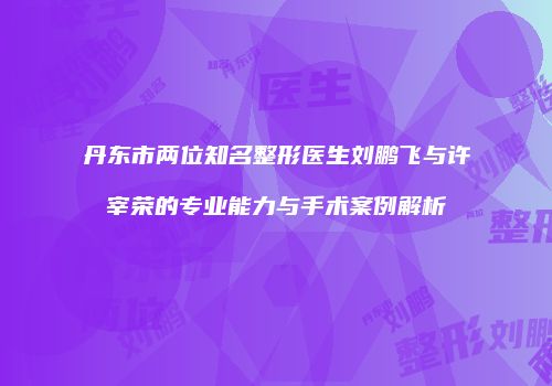 丹东市两位知名整形医生刘鹏飞与许宰荣的专业能力与手术案例解析