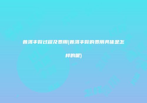 普洱丰臀过程及费用(普洱丰臀的费用具体是怎样的呢)