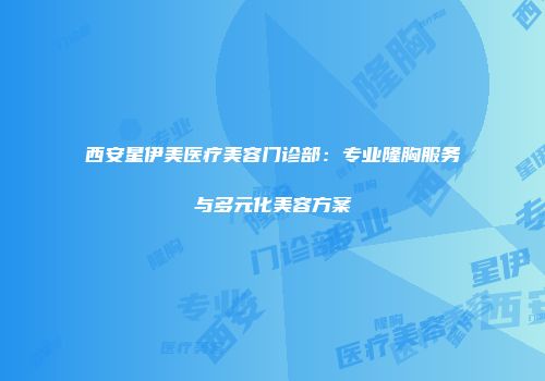 西安星伊美医疗美容门诊部：专业隆胸服务与多元化美容方案