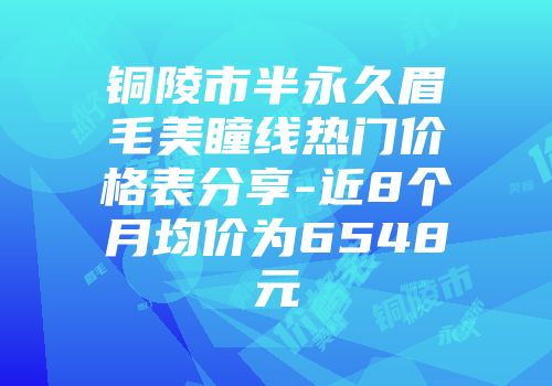 铜陵市半永久眉毛美瞳线热门价格表分享-近8个月均价为6548元
