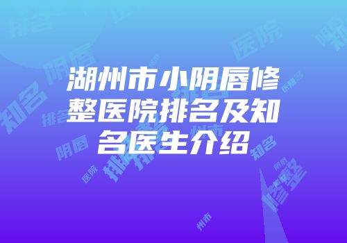 湖州市小阴唇修整医院排名及知名医生介绍