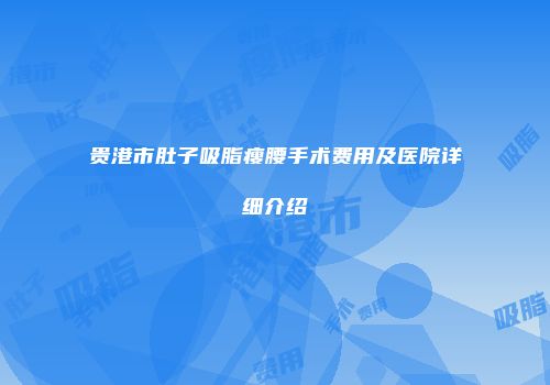 贵港市肚子吸脂瘦腰手术费用及医院详细介绍