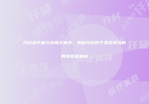 开封圣仟黛与鼓楼王青萍：揭秘开封医疗美容领域的两所明星机构