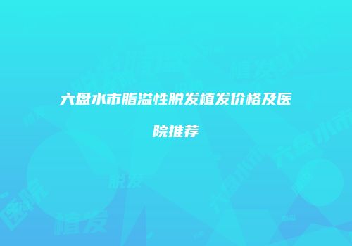 六盘水市脂溢性脱发植发价格及医院推荐