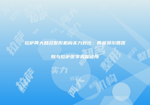 拉萨两大知名整形机构实力对比：西藏贝尔西医院与拉萨医学美容诊所