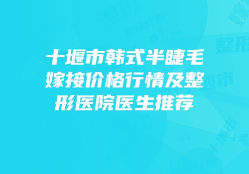 十堰市韩式半睫毛嫁接价格行情及整形医院医生推荐