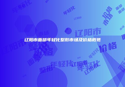 辽阳市面部年轻化整形市场及价格概览