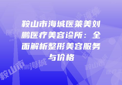 鞍山市海城医莱美刘鹏医疗美容诊所：全面解析整形美容服务与价格