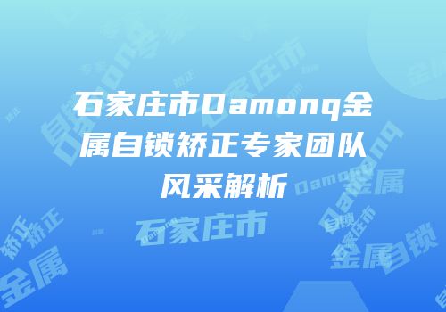 石家庄市Damonq金属自锁矫正专家团队风采解析