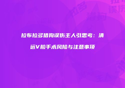 拉布拉多猎狗误伤主人引思考：清远V脸手术风险与注意事项