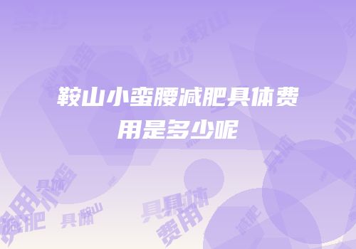 鞍山小蛮腰减肥具体费用是多少呢