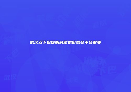 武汉双下巴吸脂减肥术价格会不会很贵