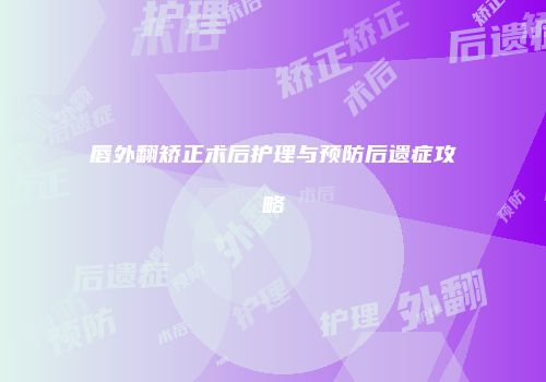 唇外翻矫正术后护理与预防后遗症攻略