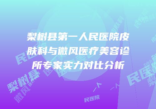 梨树县第一人民医院皮肤科与微风医疗美容诊所专家实力对比分析