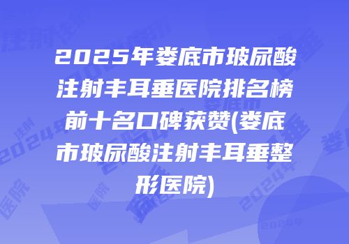2025年娄底市玻尿酸注射丰耳垂医院排名榜前十名口碑获赞(娄底市玻尿酸注射丰耳垂整形医院)